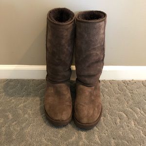 UGGs- Tall Brown - size 10 women